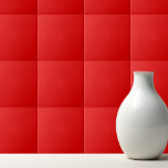 Schlicht leuchtend kräftig Rot Fliese<br><div class="desc">Solide Farbe schlicht hell Luscious Red Design.</div>