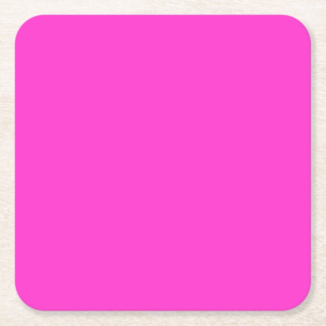 Schlicht Magenta Untersetzer Square (Vorderseite)