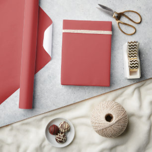 Schlicht Matt Red Christmas Gift Geschenkpapier