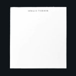 Schlicht Minimalistisch Beruflich Notizblock<br><div class="desc">Diejenigen, die es sehen, werden sagen, was ein einfaches Design und wird nicht in der Lage sein, ihre Augen von diesem Produkt. Es ist ein sehr elegantes, sehr ästhetisches und sehr einfaches perfektes Design. Mit dieser Einfachheit werden Sie sofort reflektieren, was für eine schöne Persönlichkeit Sie haben und die Sensibilität...</div>
