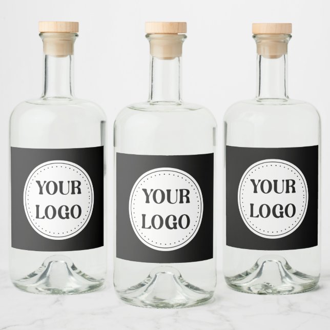 Schlicht, modern, poliert und anpassbar. alkoholflaschenetikett (Flaschen)