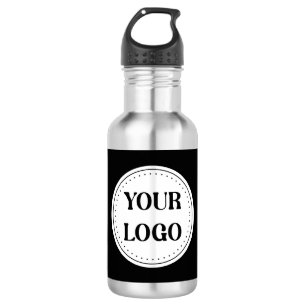 Schlicht, modern, poliert und anpassbar. edelstahlflasche