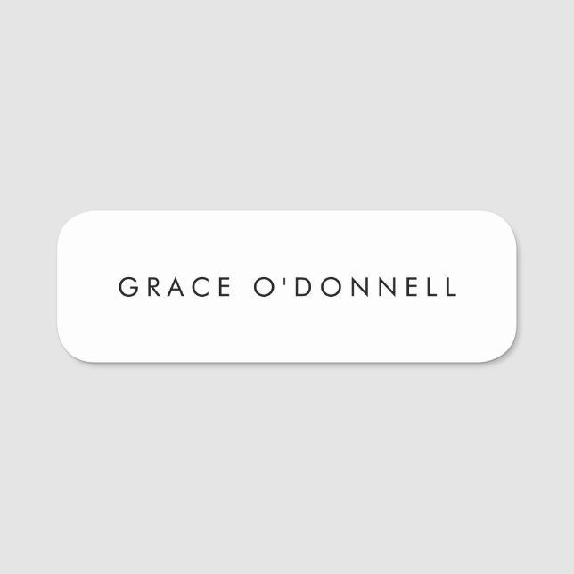 Schlicht Namensschild (Vorderseite)