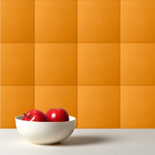 Schlicht orangefarbene Vollfarben Helle Marigold Fliese