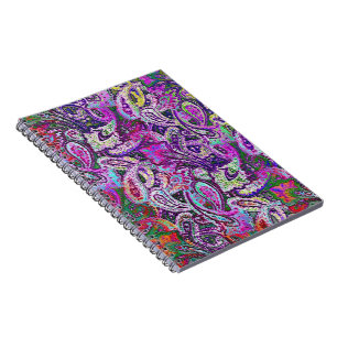 Schlicht Paisley 4 Notizblock