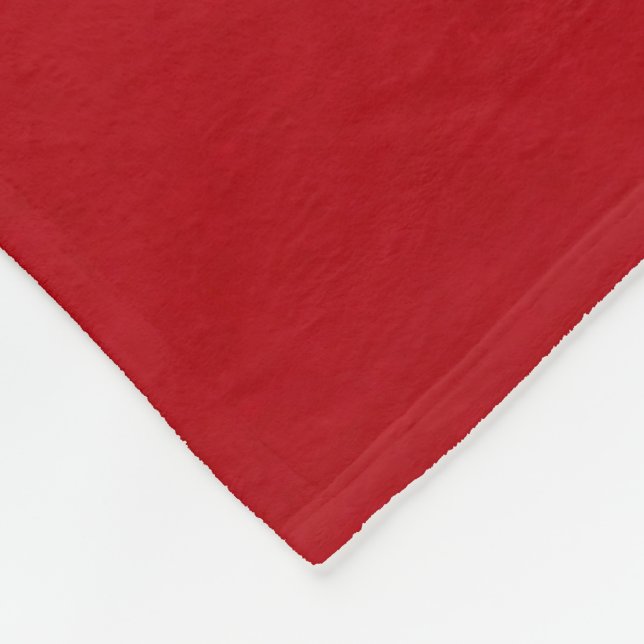 Schlicht rote Farbe Fleecedecke (Ecke)