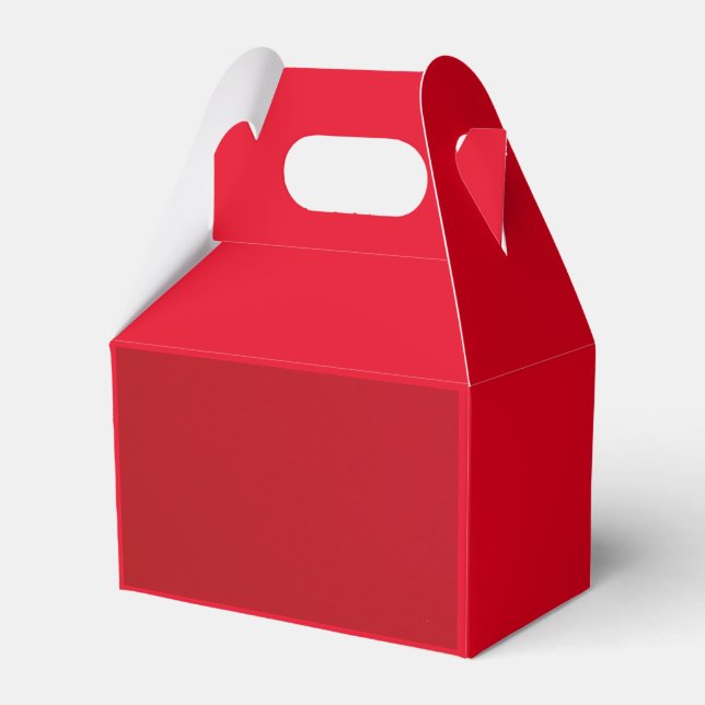 Schlicht rote Farbe Geschenkschachtel (Vorderseite)