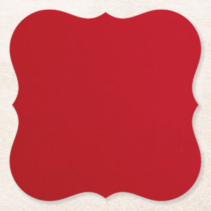 Schlicht rote Farbe Untersetzer