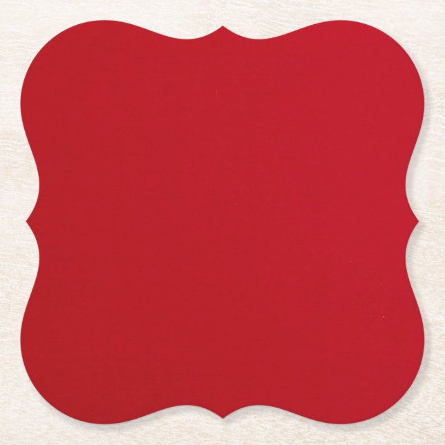 Schlicht rote Farbe Untersetzer (Vorderseite)
