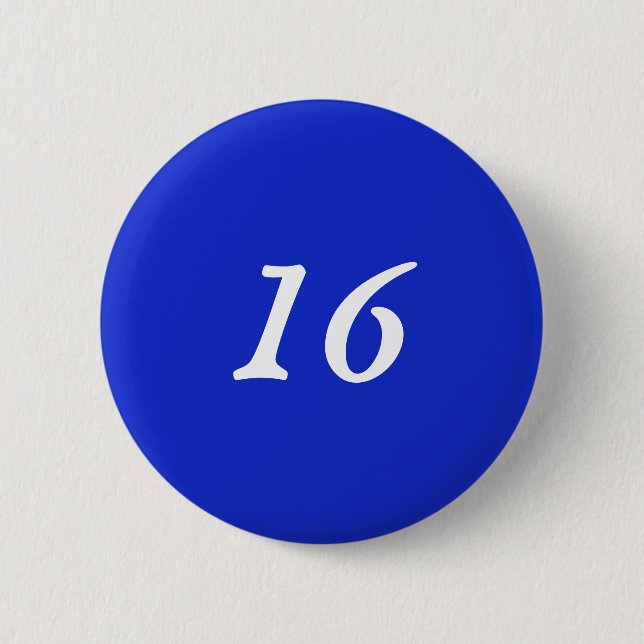 Schlicht Royal Blue 16 Button (Vorderseite)