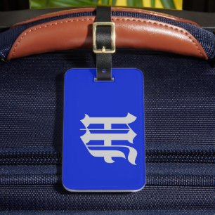 Schlicht Royal Blue Gepäckanhänger