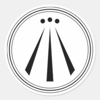 (Schlicht) Runder Aufkleber