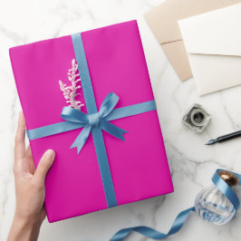 Schlicht schockierender rosa Farbton Geschenkpapier