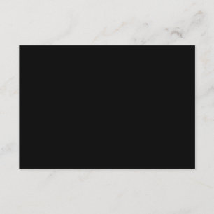Schlicht Schwarz 5" x 3,5" Blank Semi-Glanz-Hochze Begleitkarte