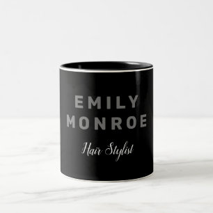 Schlicht Schwarz/Weiß Modernität Minimalistisch Zweifarbige Tasse