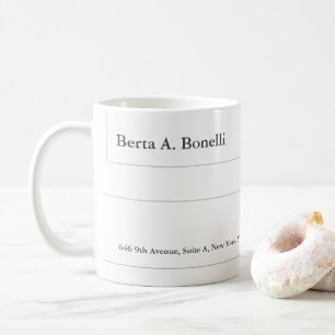 Schlicht Schwarz-weiße Minimalistisch Moderne Kaffeetasse