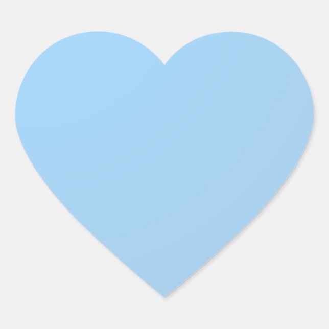 Schlicht Shades: Baby Blue Herz-Aufkleber (Vorderseite)