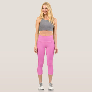 Schlicht Taffy Pink Capri Leggings