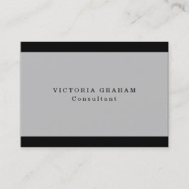 Schlicht Trendy Gray Black Beruflich Creative Visitenkarte