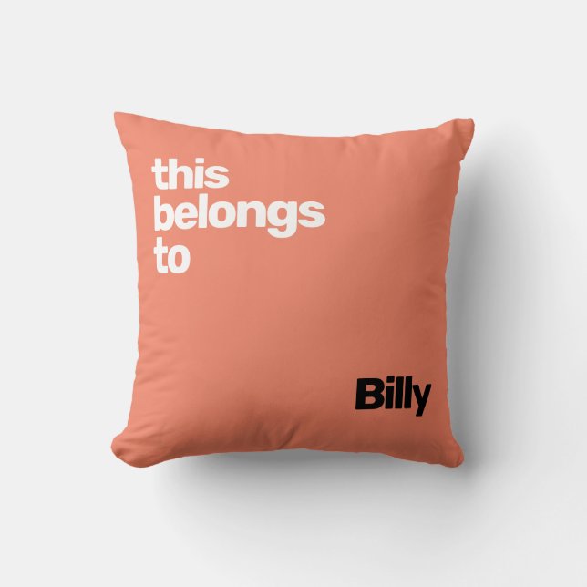 schlicht und einfach kissen (Vorderseite)