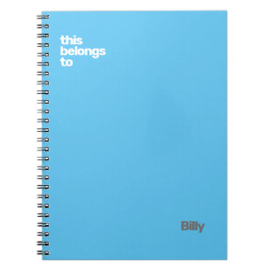 schlicht und einfach notizblock