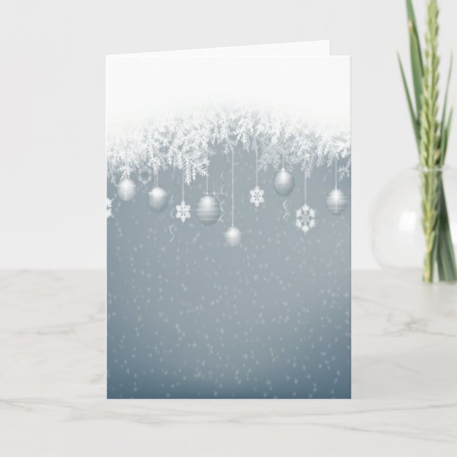 Schlicht - Weihnachts-Hintergrundkarte Feiertagskarte (Vorderseite)