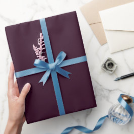 Schlicht Wein Lila Farbton Tone Geschenkpapier