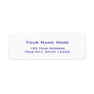 Schlichte Adresslisten mit blauen Buchstaben