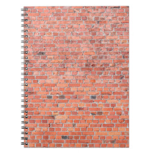 Schlichte Alte orangefarbene Mauer Notizblock
