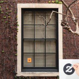 Schlichte Alte Spinne Fensteraufkleber