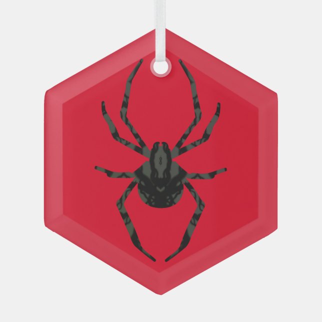 Schlichte Alte Spinne Ornament Aus Glas (Vorderseite)