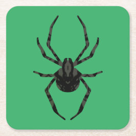 Schlichte Alte Spinne Rechteckiger Pappuntersetzer