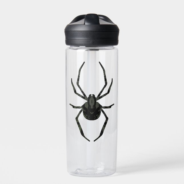 Schlichte Alte Spinne Trinkflasche (Vorderseite)