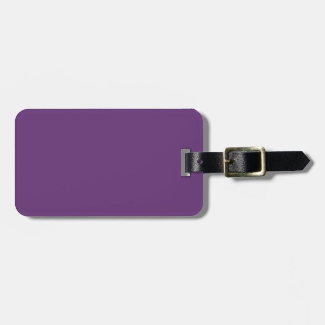 Schlichte Amarant in fester Farbe lila Gepäckanhänger (Vorderseite horizontal)
