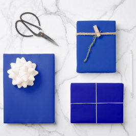 Schlichte antike UA Duke Blue Shades 3 Tones Geschenkpapier Set