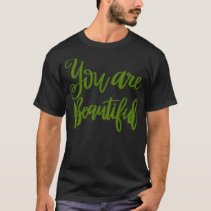 Schlichte Avocado-Farbe T-Shirt
