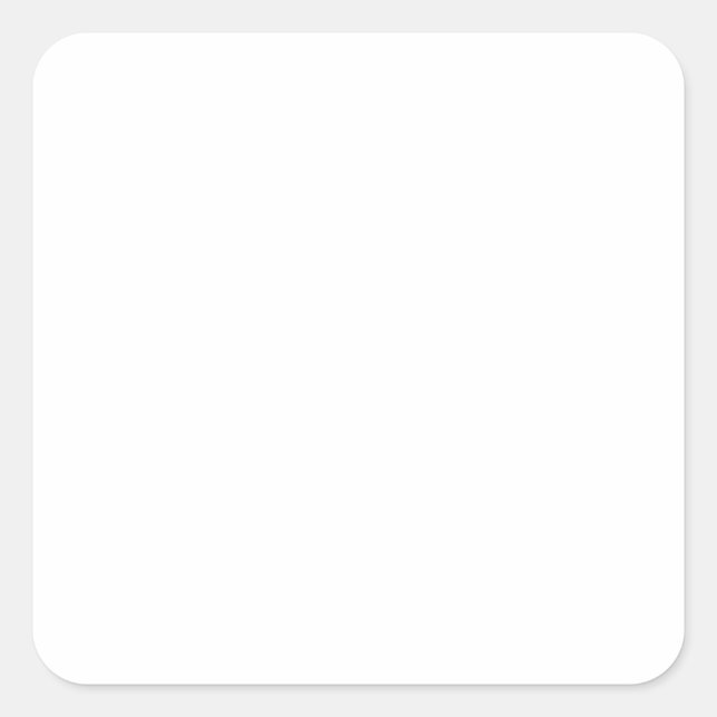 Schlichte Blank Template leicht KUSTOMIZE Hinzufüg Quadratischer Aufkleber (Vorderseite)