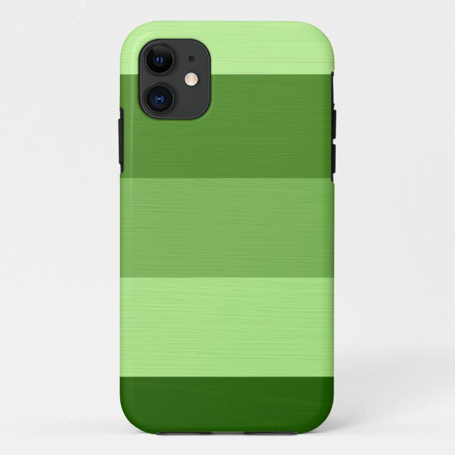Schlichte blasse e-grün Streifen Case-Mate iPhone Hülle (Rückseite)