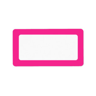 schlichte Blende in Rosa Adressaufkleber