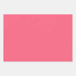 Schlichte Brink-Rose Hot-Pink-Farbtöne 3 Farbtöne Geschenkpapier Set