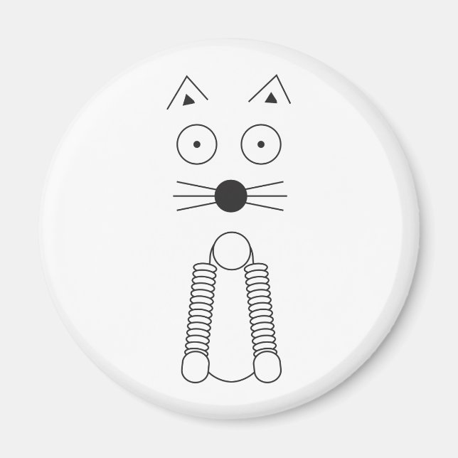 SCHLICHTE CAT MAGNET (Vorne)