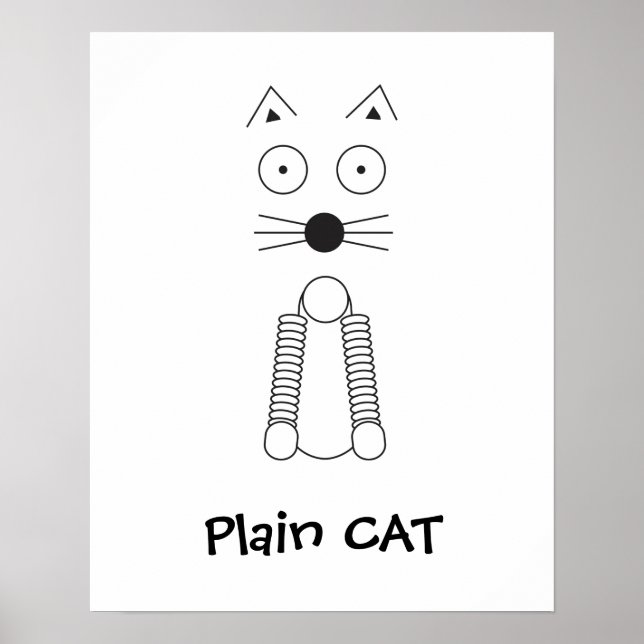 SCHLICHTE CAT POSTER (Vorne)