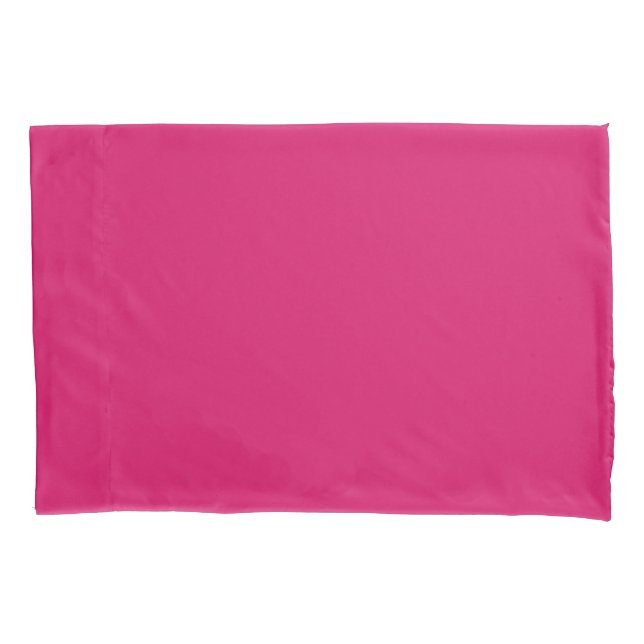 Schlichte dunkelrosa Pillowcases Kissenbezug (Vorderseite-Links)