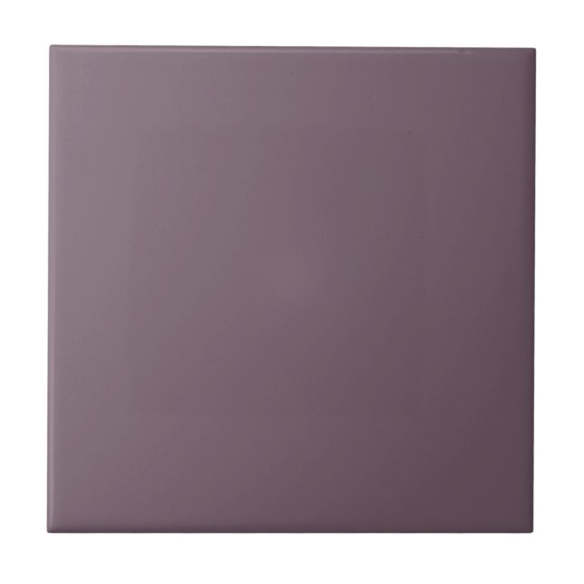 Schlichte dunkle Pflaume in fester Farbe lila Fliese (Vorderseite)