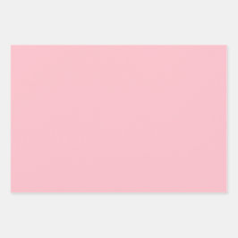 Schlichte dunkle Rose Hot Pink Shades 3 Töne Geschenkpapier Set