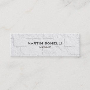 Schlichte dünne graue Wand-Effekt-moderne Mini Visitenkarte
