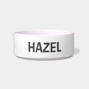 Schlichte, einfache, minimale Weiß- und Grauwaschk Napf