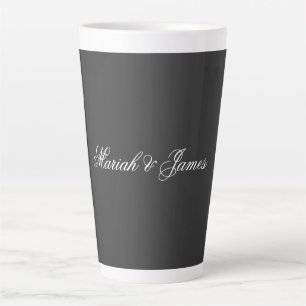 Schlichte Elegant Minimalistisch Moderne Namen Kal Milchtasse