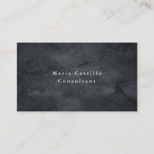 Schlichte Elegante Gray Texture Minimalistisch Mod Visitenkarte