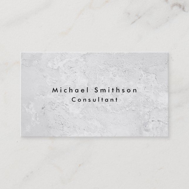 Schlichte Elegante Moderne Gray Wall Textur Visitenkarte (Vorderseite)